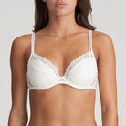 This push up style ivory bra is incredibly flattering, creating ultra-feminine cleavage lined with delicate embroidery.