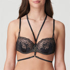 This black harness lingerie accessory is a subtle nod to the bondage look and pairs beautifully with your lingerie.