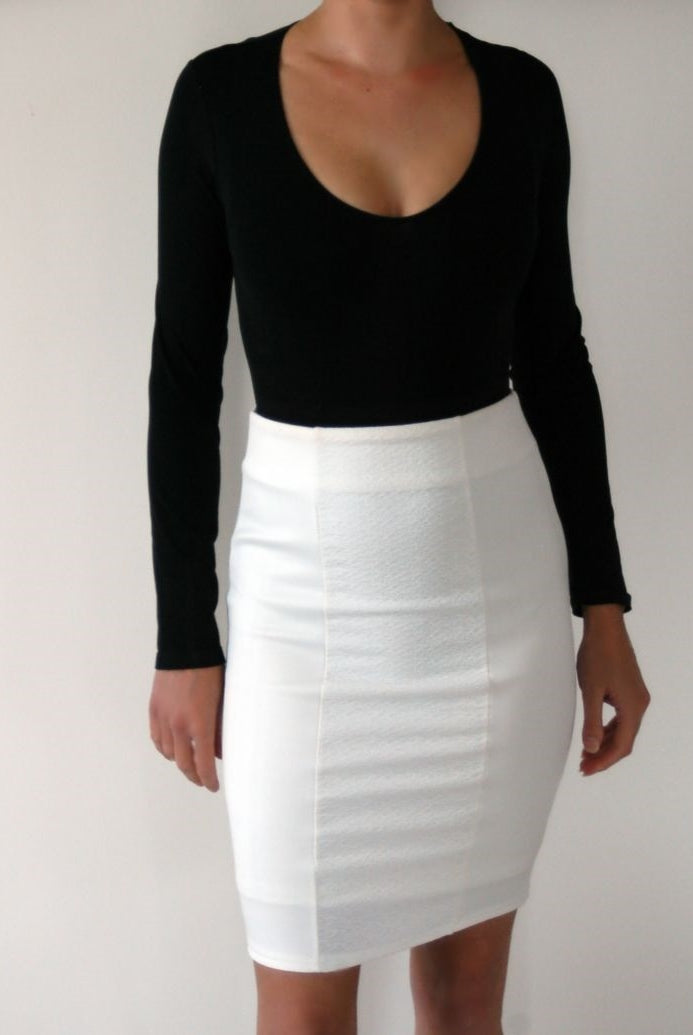 Bellissima Long Sleeve Bodysuit - Black - La Donna