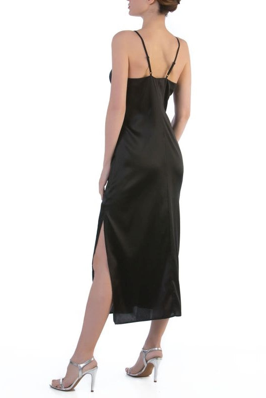 Cotton Club Ardita Long Silk Slip - La Donna