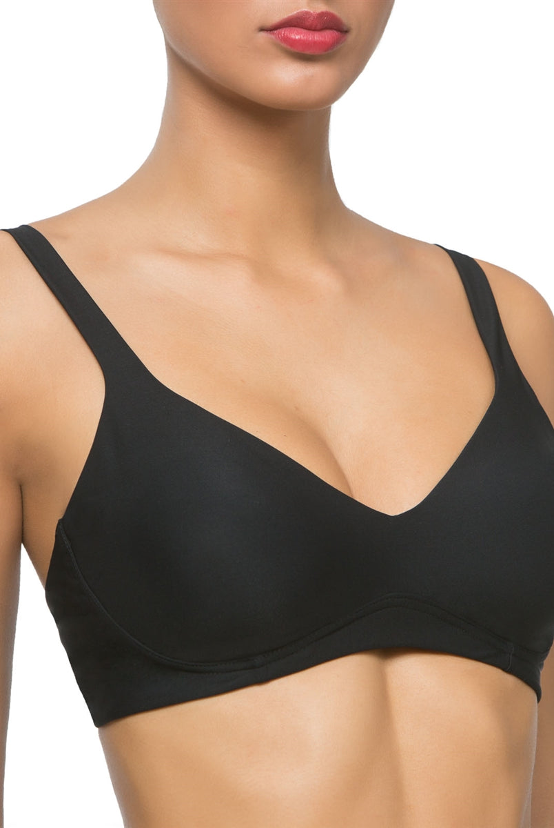 Cotton Club Claretta Bra - Black - La Donna