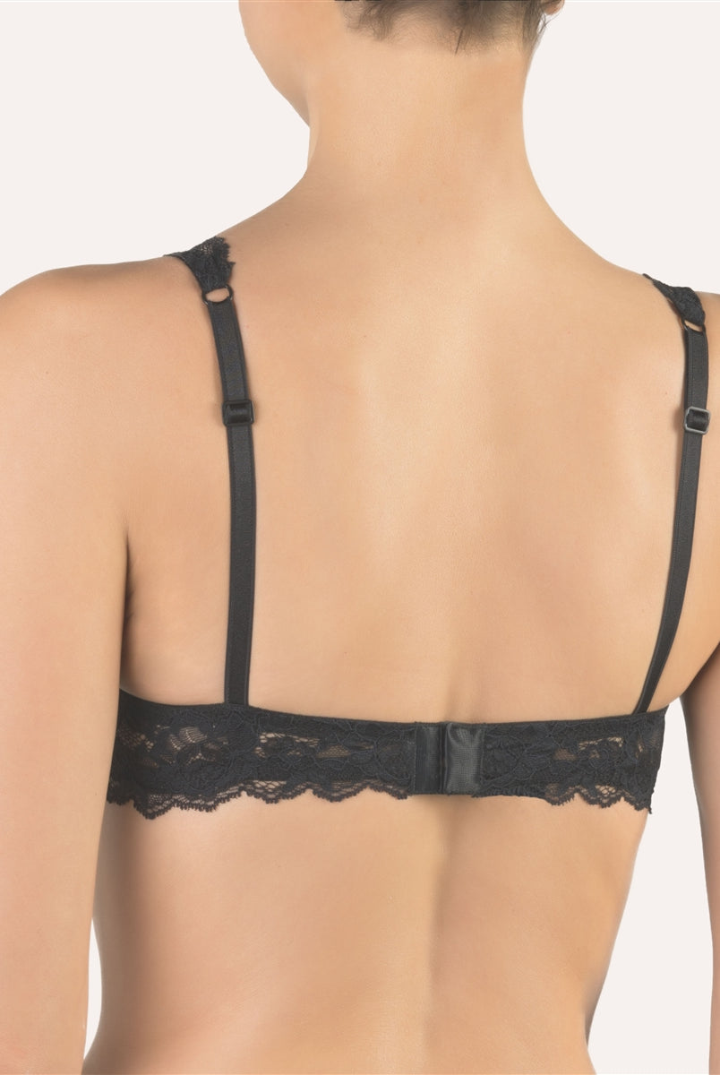 Cotton Club Gioia Bra - Black - La Donna