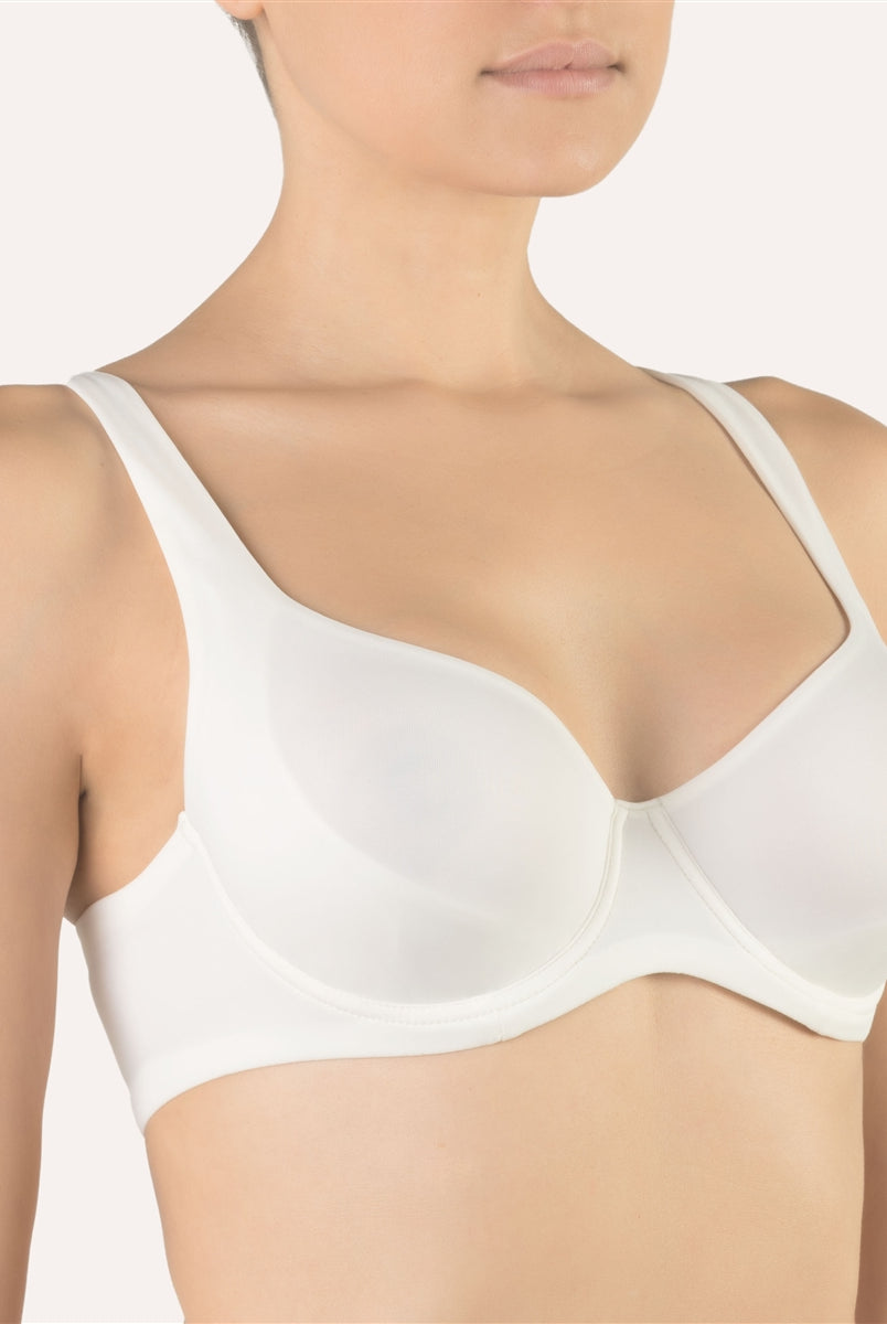 Cotton Club Graziella Full Cup Bra - White - La Donna