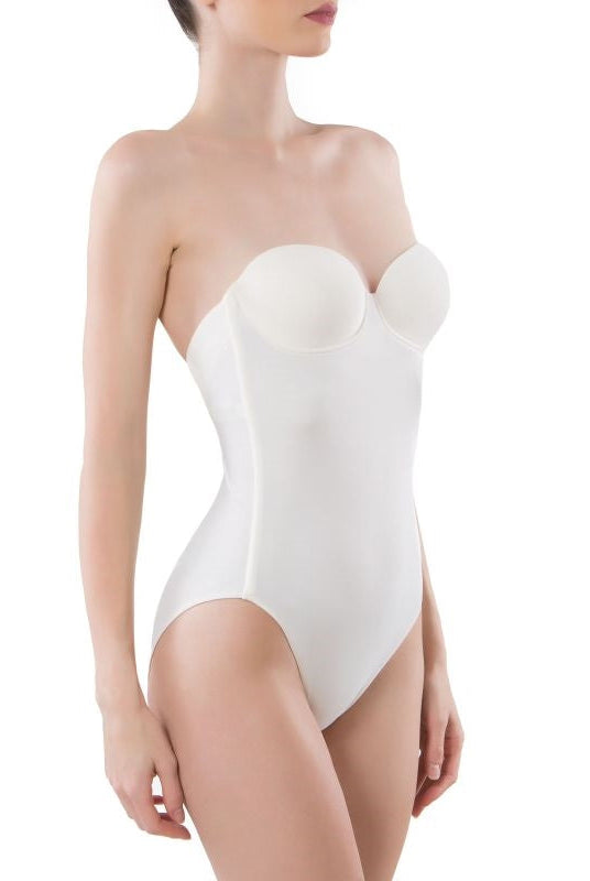 Cotton Club Ines Low Back Strapless Bodysuit - La Donna