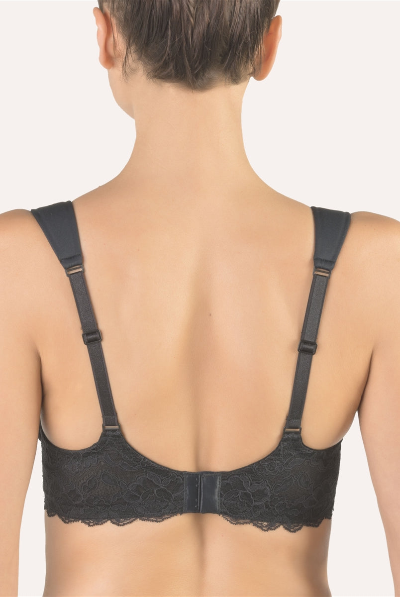 Cotton Club Luisella Bra - Black - La Donna