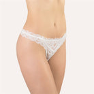 Cotton Club Luna Thong - White - La Donna