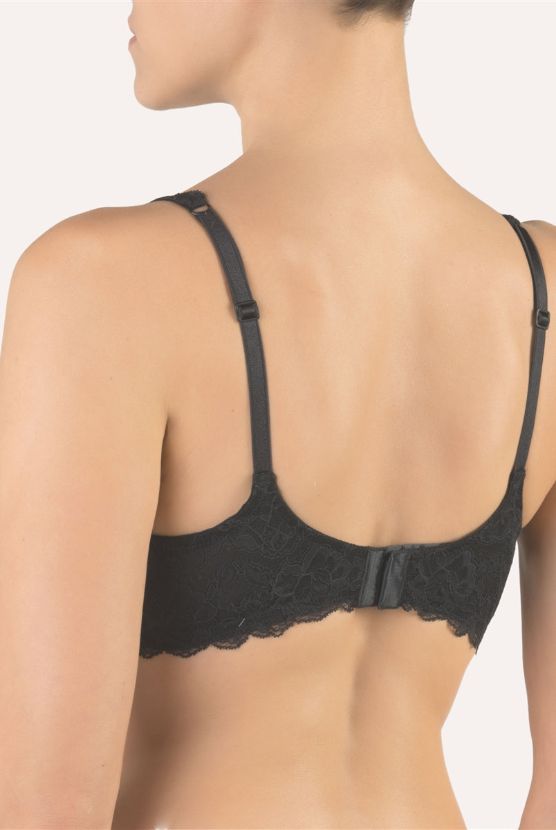 Cotton Club Moira Bra - Black - La Donna