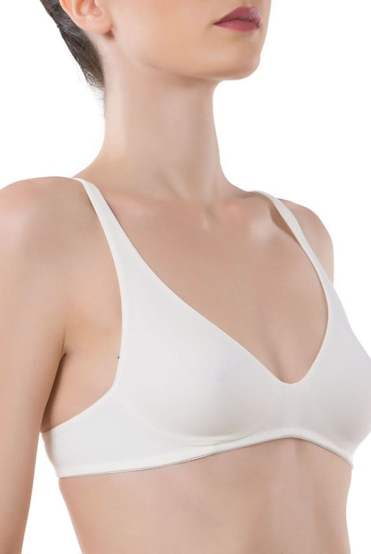 Cotton Club Natalia Bra - White - La Donna