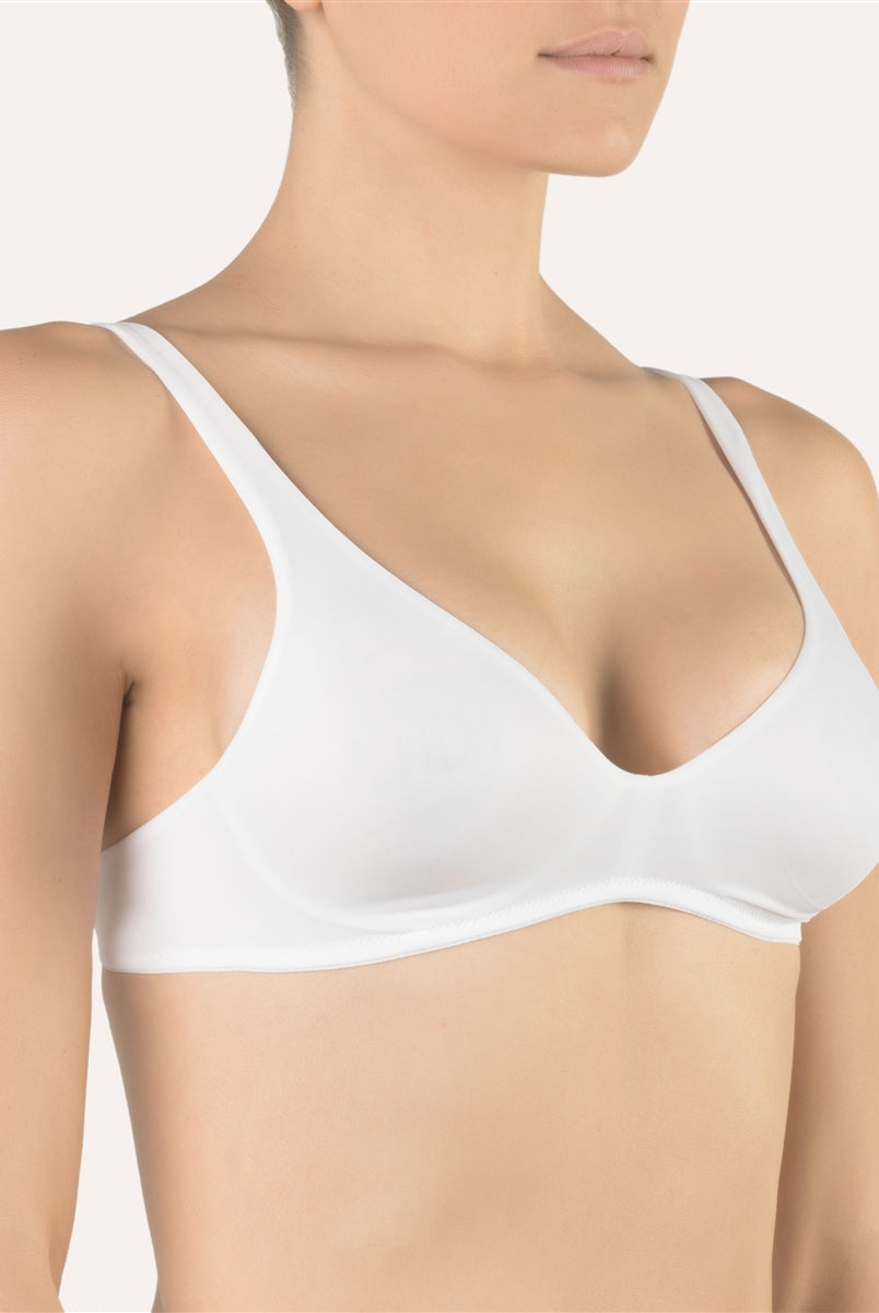 Cotton Club Natalia Bra - White - La Donna