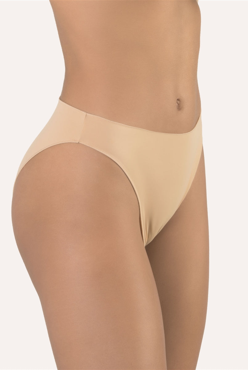High quality nude microfibre plain bikini brief