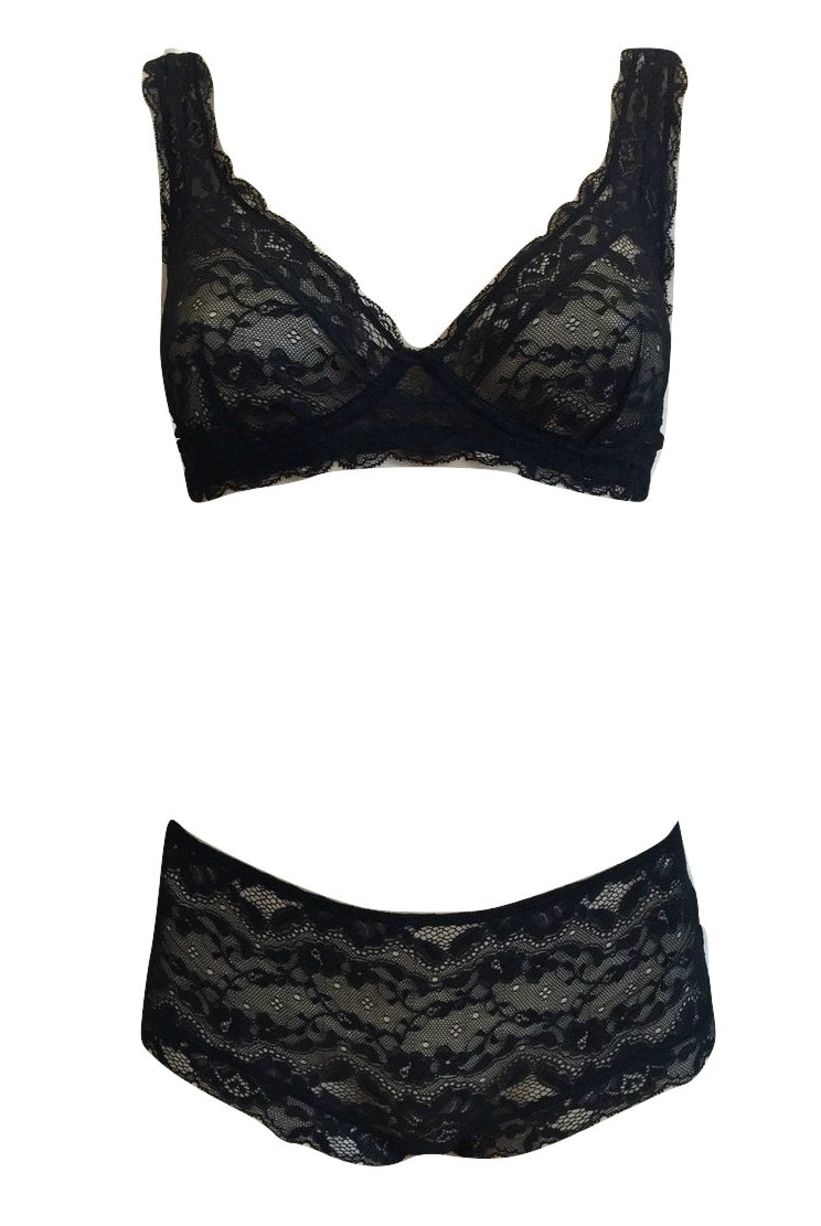 Cotton Club Rosita Short - Black - La Donna