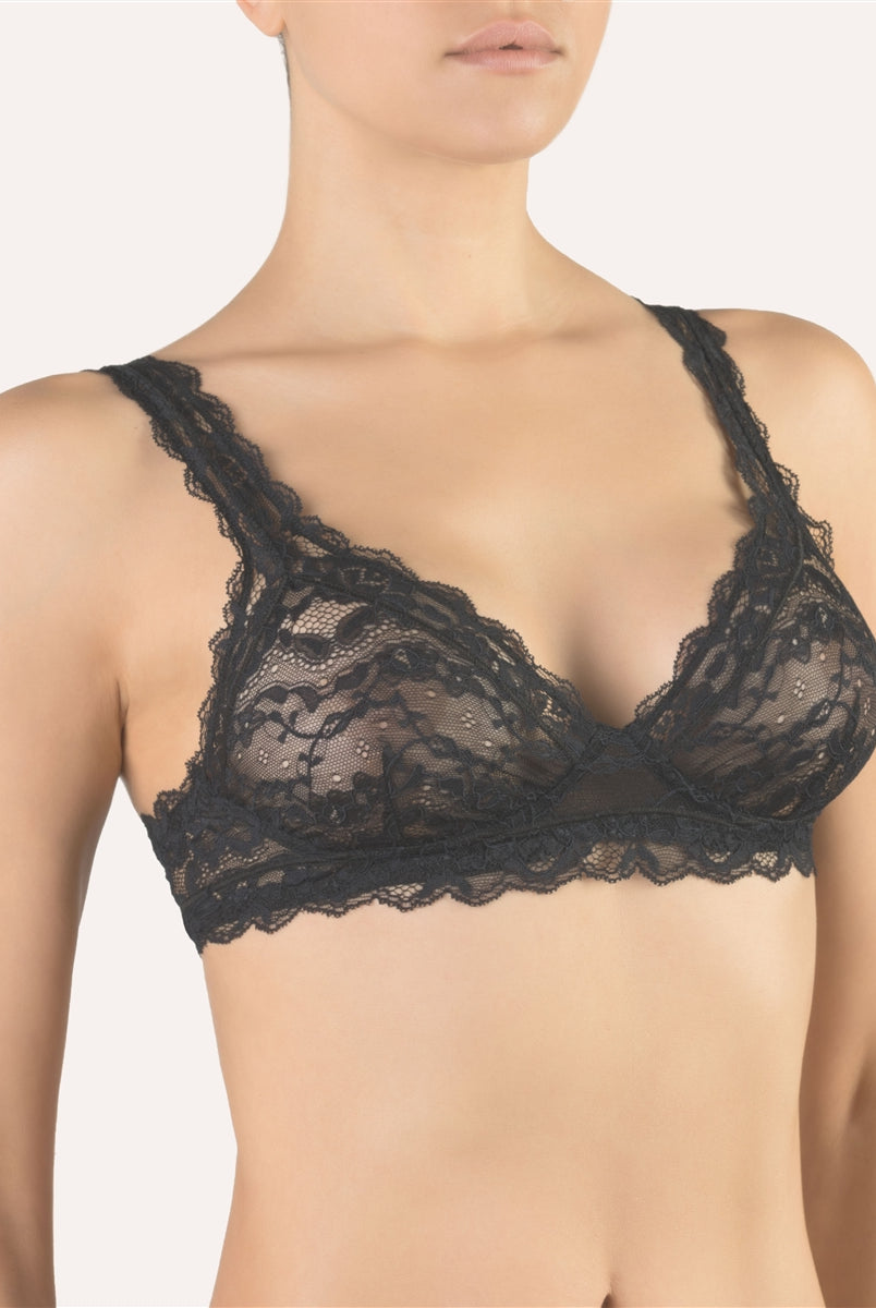 Cotton Club Sabina Bra - Black - La Donna