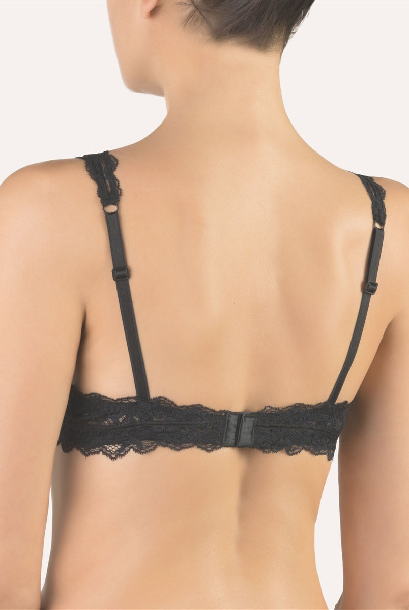 Cotton Club Sabina Bra - Black - La Donna