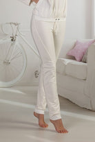 Lounge pant crafted from luxuriously soft fabrics which feature a fitted leg style.