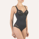 Cotton Club Viviana Bodysuit - Black - La Donna