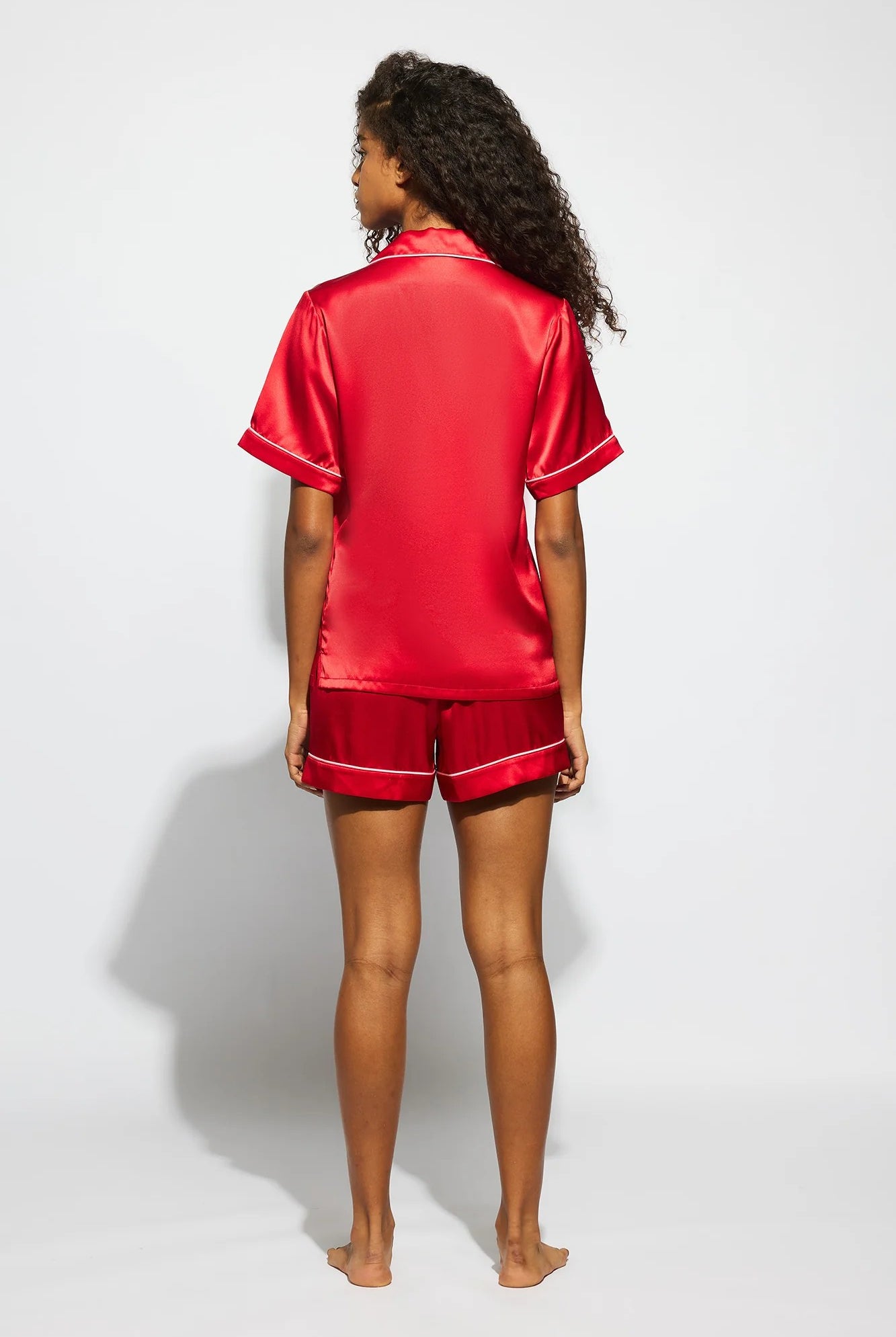 Ginia Fine Finishes Short Silk Pyjama Set - La Donna