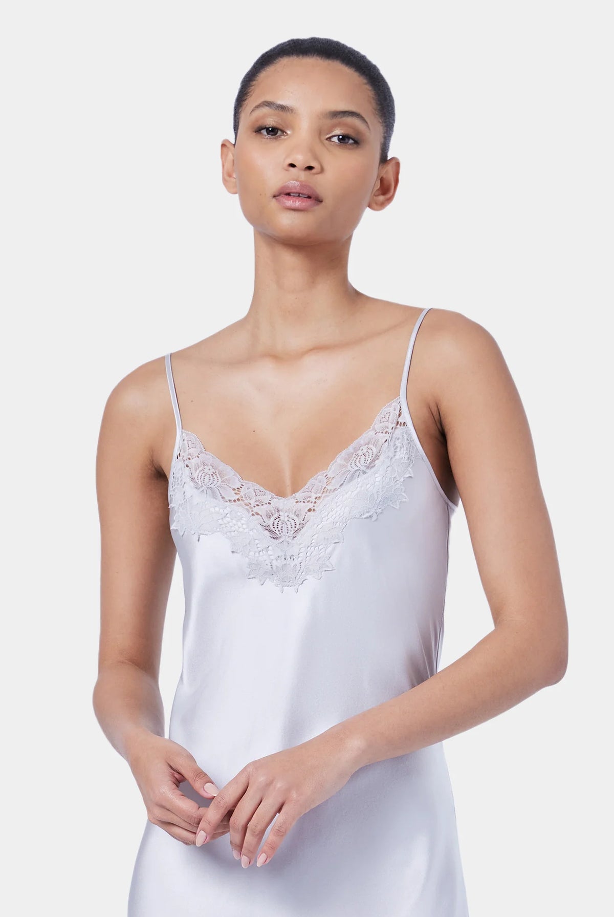 Ginia Silk Lace Slip - La Donna