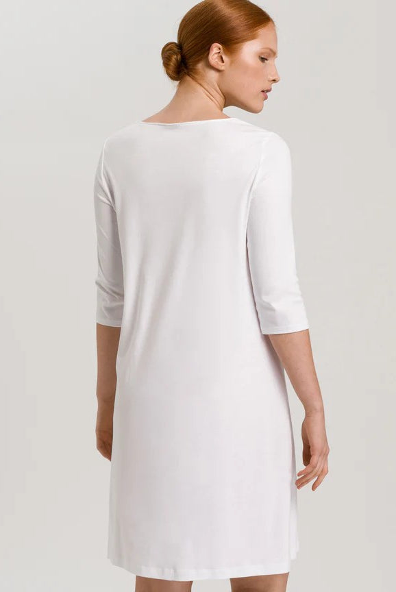 Hanro Moments 3/4 Sleeve Cotton Nightdress - La Donna