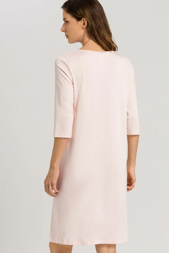 Hanro Moments 3/4 Sleeve Cotton Nightdress - La Donna
