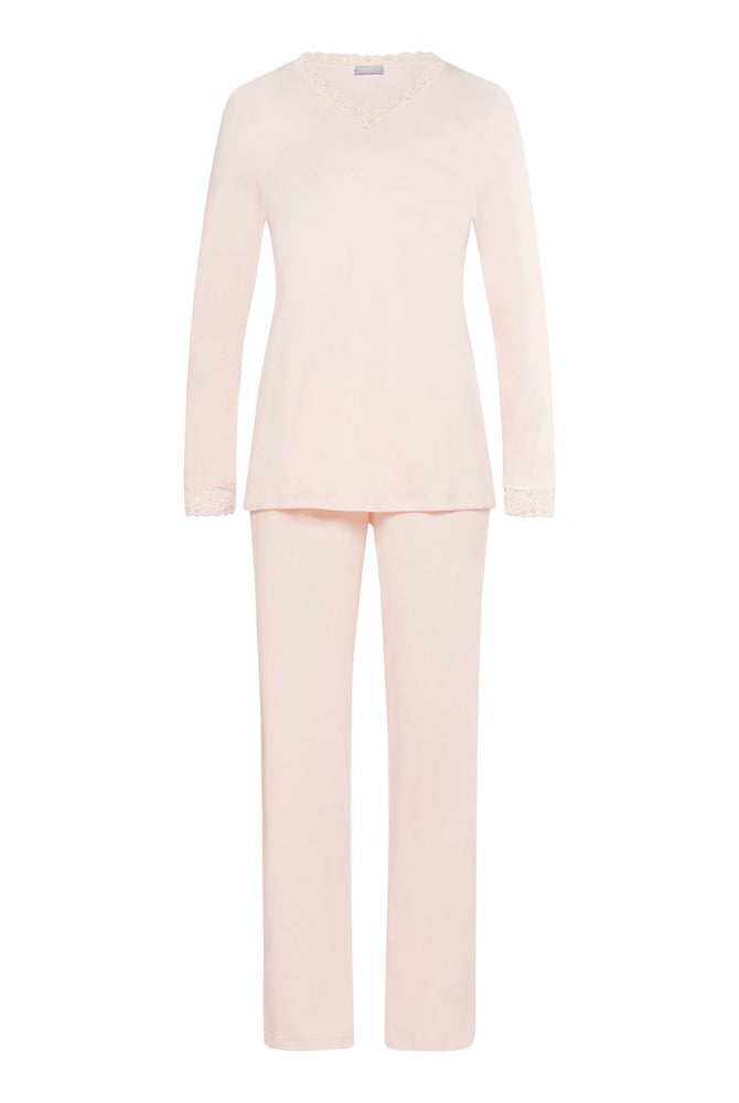 Hanro Moments Long Sleeve Cotton Pyjama Set - La Donna