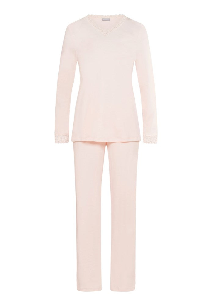 Hanro Moments Long Sleeve Cotton Pyjama Set - La Donna