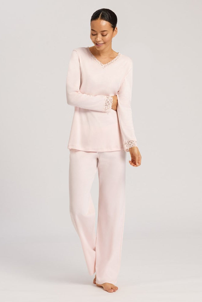 Hanro Moments Long Sleeve Cotton Pyjama Set - La Donna