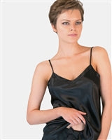 Love & Lustre Black Silk Camisole - La Donna