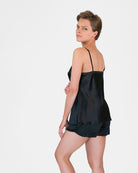 Love & Lustre Black Silk Camisole - La Donna