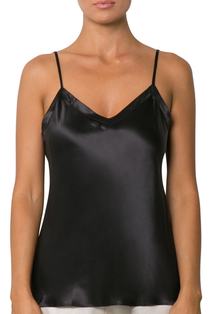 Love & Lustre Black Silk Camisole - La Donna