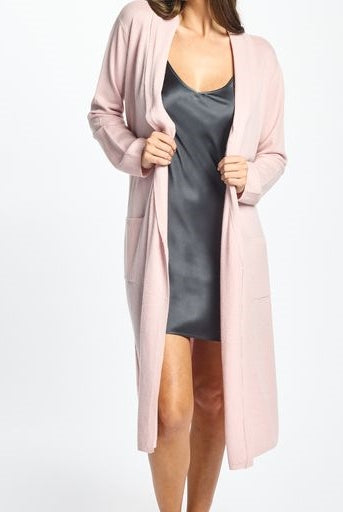 Love & Lustre Cashmere Robe - Blush - La Donna