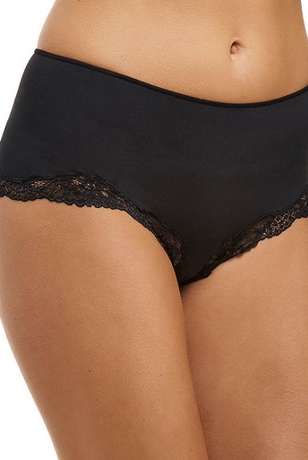 Love & Lustre Classic Lace Boyleg - Black - La Donna
