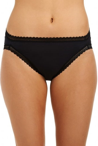 Love & Lustre Cotton Softies Hi Leg Brief - Black - La Donna