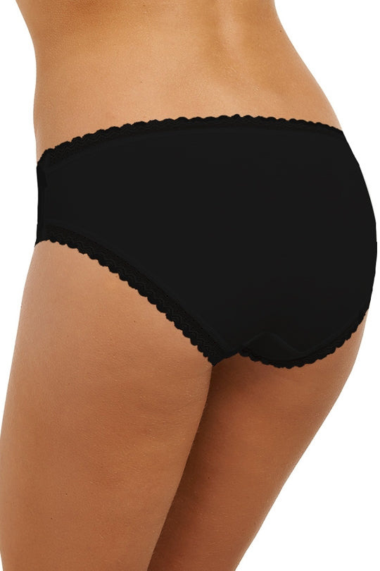 Love & Lustre Cotton Softies Hipster Brief - Black - La Donna