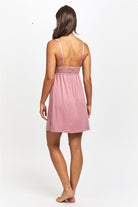 Love & Lustre Premium Modal Butterfly Short Nightdress - Mulberry - La Donna