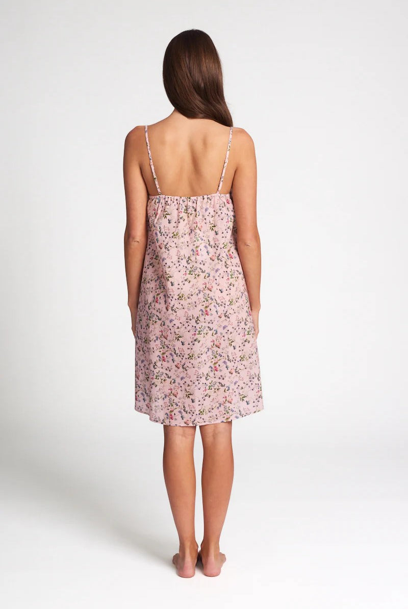 Love & Lustre Pure Cotton Voile A-Line Nightie - Botanica Pink - La Donna