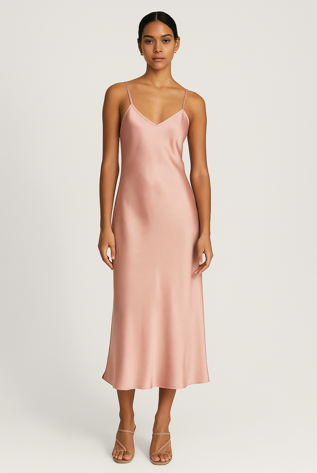 Love & Lustre Silk Chemise 3/4 Length - La Donna