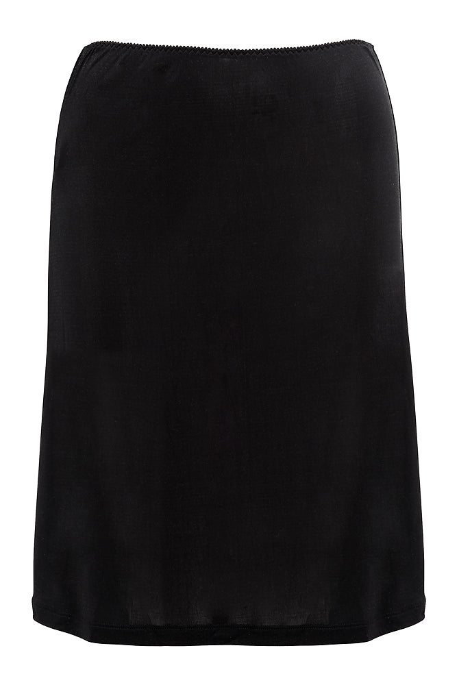 Love & Lustre Silk Jersey Half Slip - Black - La Donna