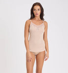 Love & Lustre Silk Jersey Lace Camisole - Petal - La Donna