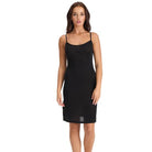 Love & Lustre Silk Jersey Slip - Black - La Donna