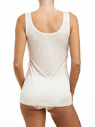 Love & Lustre Silk Jersey Tank - Ivory - La Donna