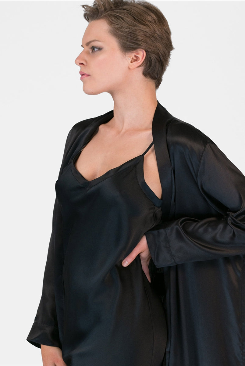 Love & Lustre Silk Robe - La Donna