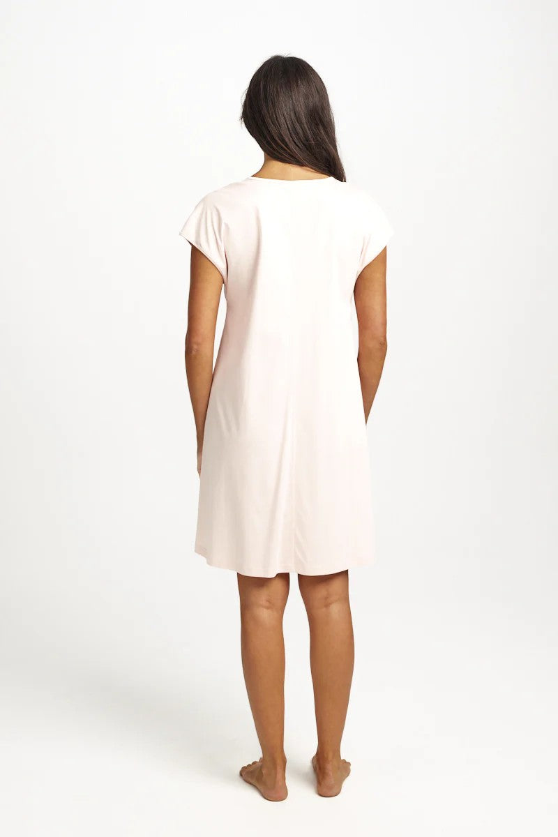 Love & Lustre Supima Cotton Pintuck Nightie - La Donna