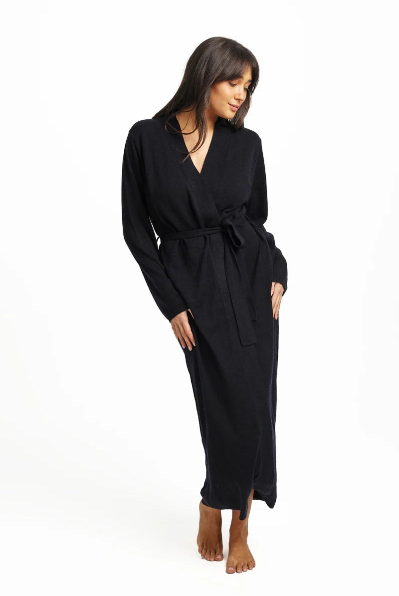 Love & Lustre Wool Cashmere Robe - La Donna