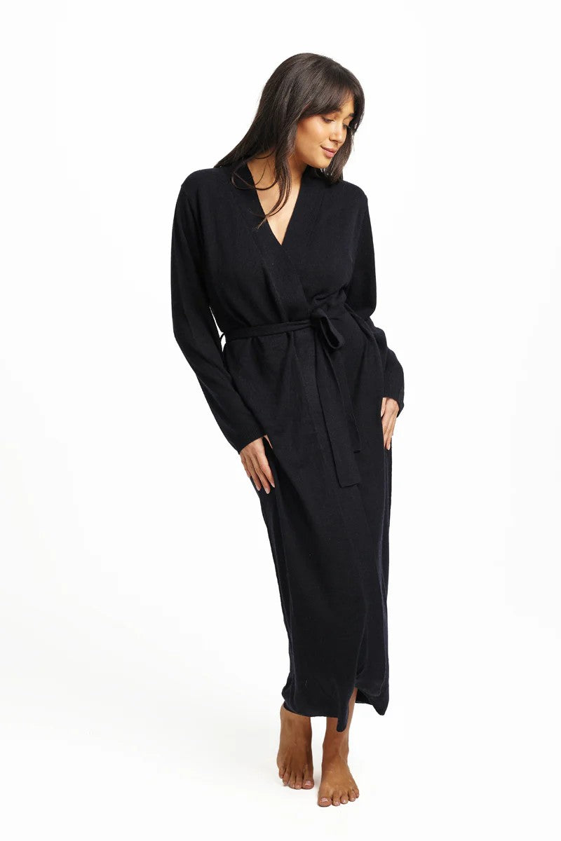 Love & Lustre Wool Cashmere Robe - La Donna