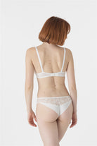 Maison Lejaby Flora High Waist Tanga - Ivory - La Donna