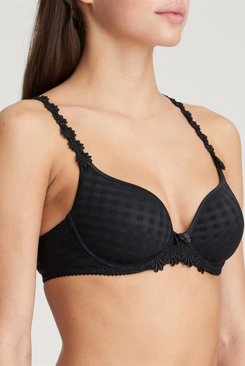 Marie Jo Avero Heart Shape Padded Bra - Black - La Donna