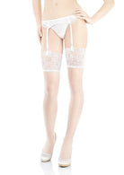 Marilyn Paris Stockings (White & Ivory) - La Donna