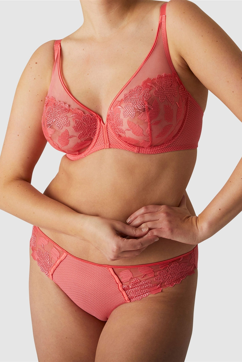 Simone Perele Dahlia Bikini Brief - Papaya - La Donna