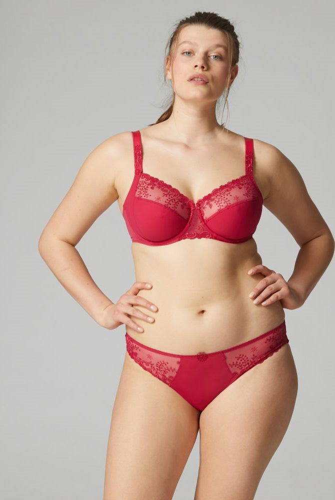 Simone Perele Delice Bikini Brief - Cranberry - La Donna
