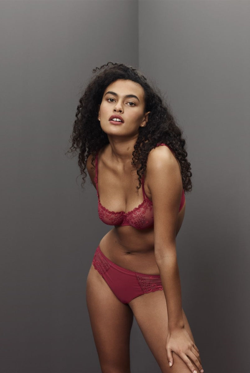 Simone Perele Delice Bikini Brief - Cranberry - La Donna